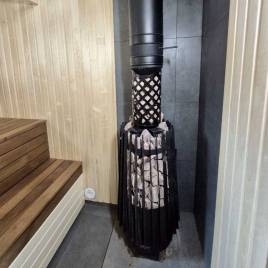 Дровяная банная печь GrillD Cometa Vega 450 Long Max