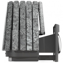 Дровяная банная печь GrillD Cometa Vega 450 Long Max Stone (Серпентинит)
