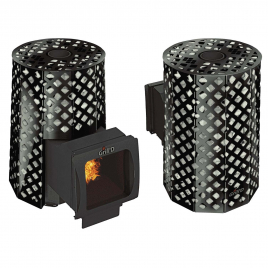 Дровяная банная печь GrillD Violet Romb Long Window Max Pro