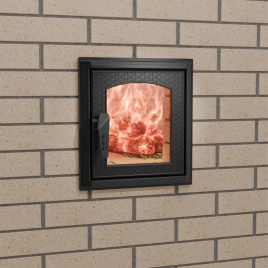 Дверца печная со стеклом 
