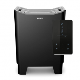 Электрическая печь Tylo Expression Combi 10 кВт, чёрное покрытие, с выносным пультом управления H2 и релейным блоком RB45 в комплекте