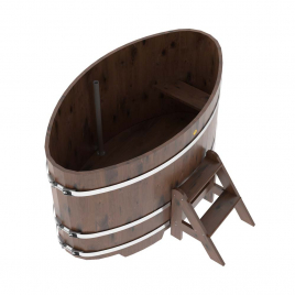 Купель овальная, дуб рустик 0.92x1.66