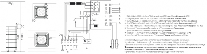 Электрокаменка Tulikivi Nuoska Graphite 6,8 kW Integrated