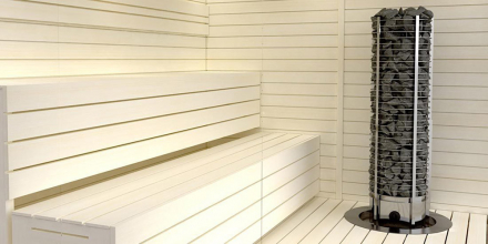 Печь для сауны Sawo Tower TH9-150NS-P круглая, 15 кВт, без пульта